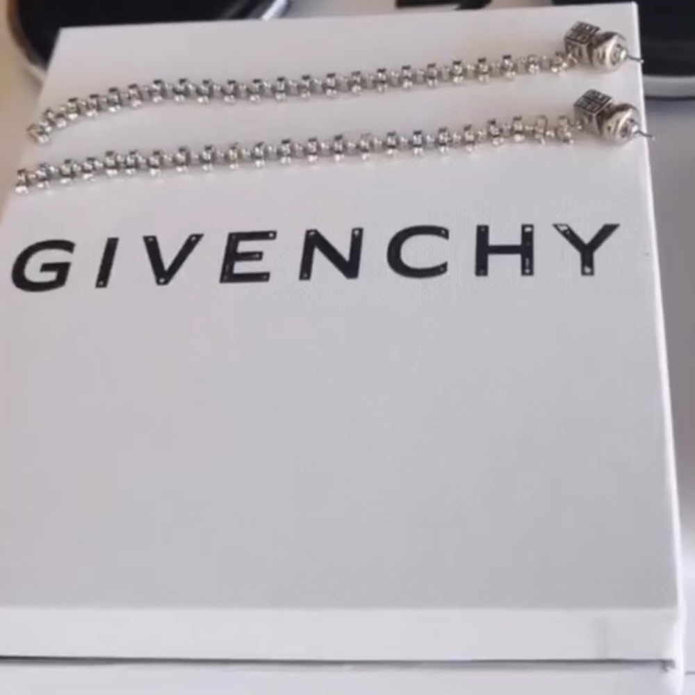 Authentic Chrystal Givenchy Dangle Earrings - image 1